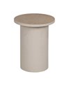 MESITA NATURAL-BLANCO DM-METAL 36 X 36 X 46 CM