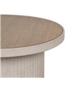 MESITA NATURAL-BLANCO DM-METAL 36 X 36 X 46 CM