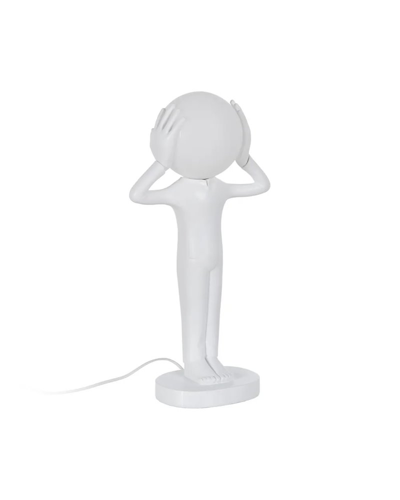 LÁMPARA MESA FIGURA BLANCO RESINA 27 X 18 X 52,50 CM