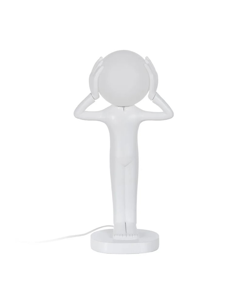 LÁMPARA MESA FIGURA BLANCO RESINA 27 X 18 X 52,50 CM
