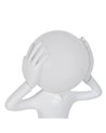 LÁMPARA MESA FIGURA BLANCO RESINA 27 X 18 X 52,50 CM