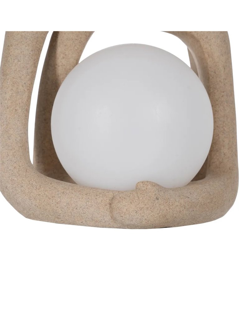 LÁMPARA MESA PAREJA ARENA RESINA 20 X 16,50 X 27,50 CM
