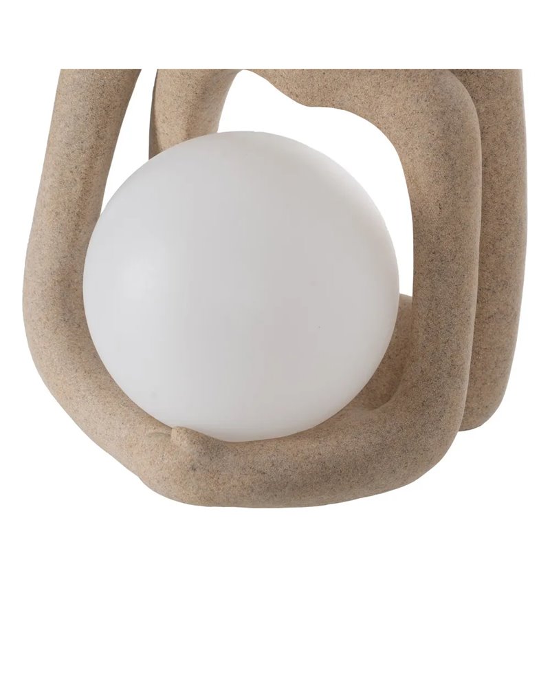 LÁMPARA MESA PAREJA ARENA RESINA 20 X 16,50 X 27,50 CM