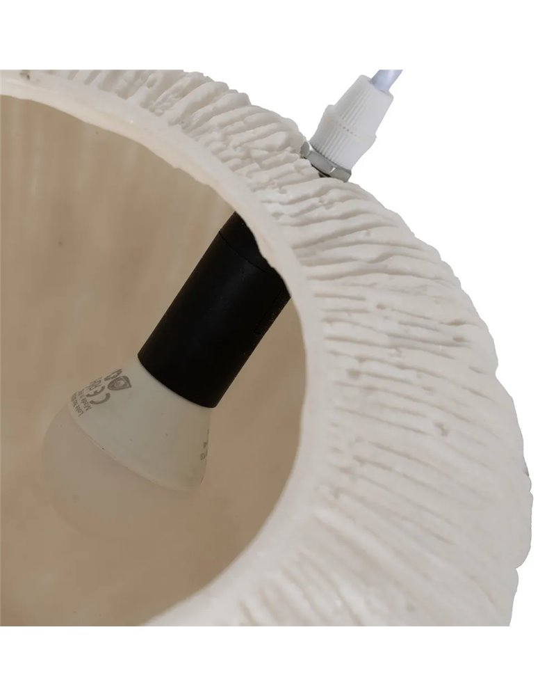 LÁMPARA MESA CORAL ARENISCA 30,30 X 30,30 X 18,50 CM