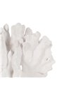 FIGURA CORAL BLANCO RESINA DECORACIÓN 27,50 X 13,50 X 19,50