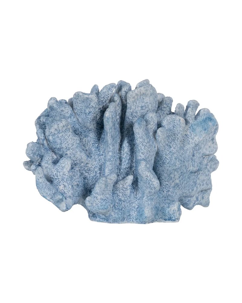 FIGURA CORAL AZUL RESINA DECORACIÓN 22,50 X 13 X 16 CM
