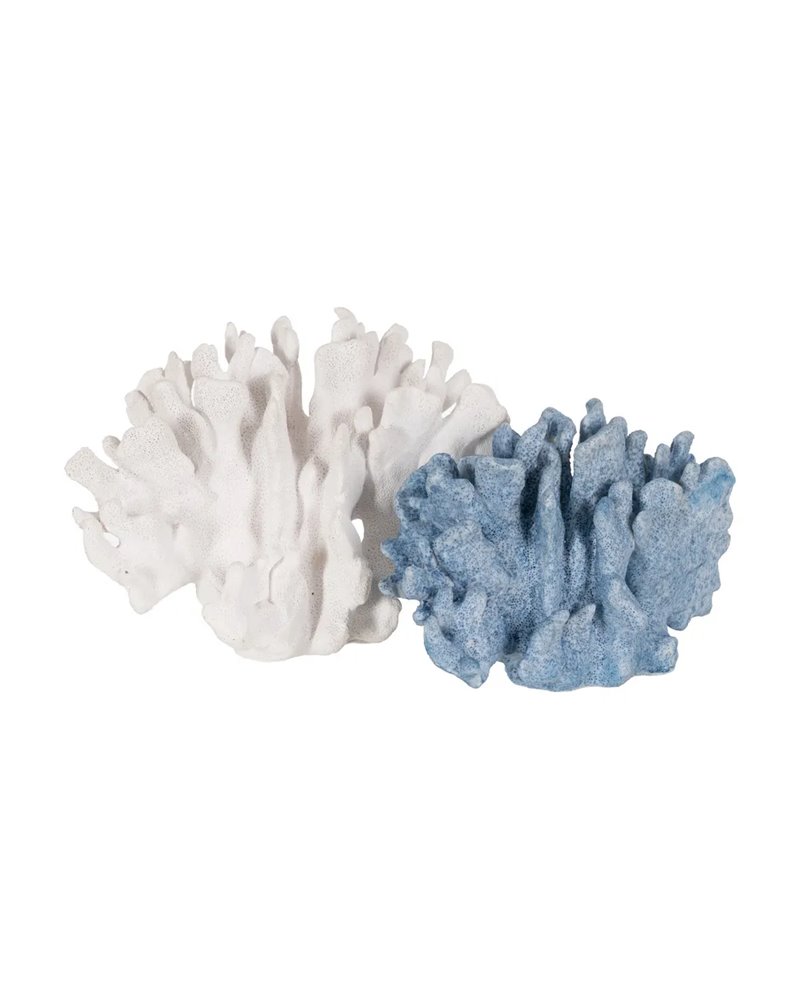 FIGURA CORAL AZUL RESINA DECORACIÓN 22,50 X 13 X 16 CM