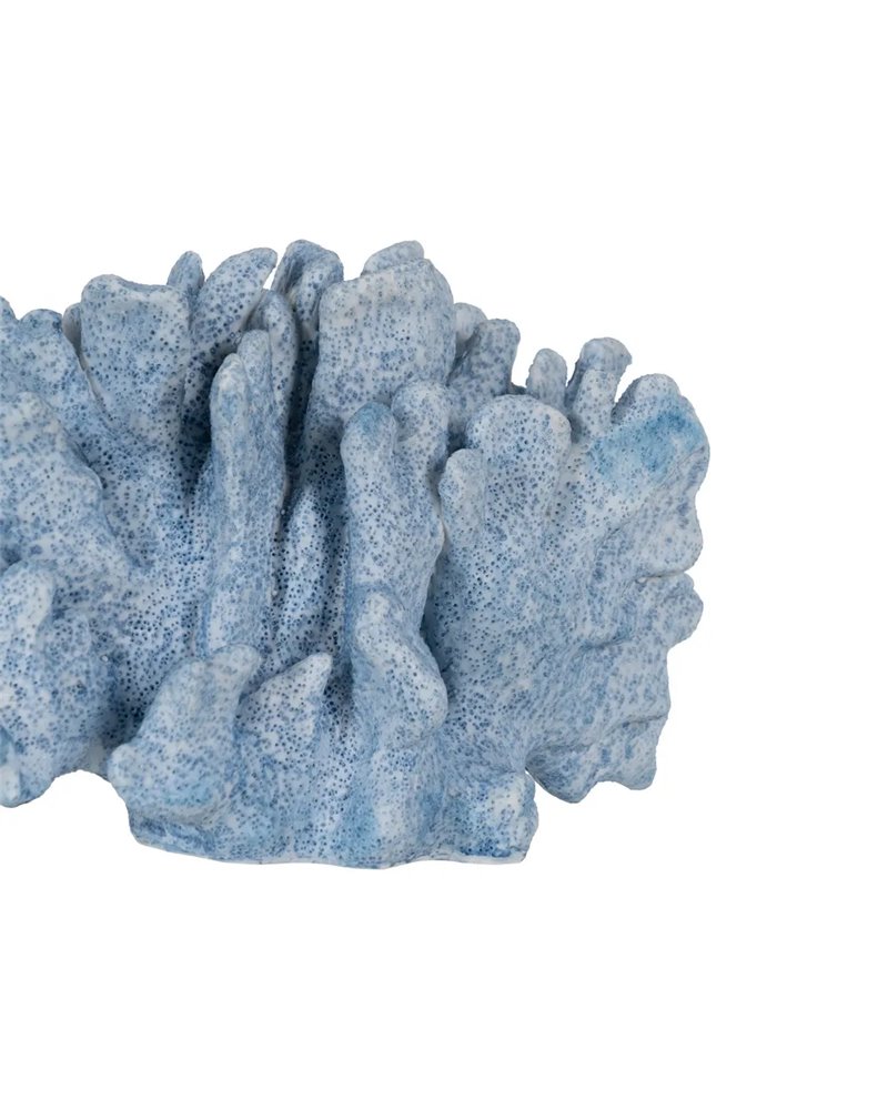 FIGURA CORAL AZUL RESINA DECORACIÓN 22,50 X 13 X 16 CM