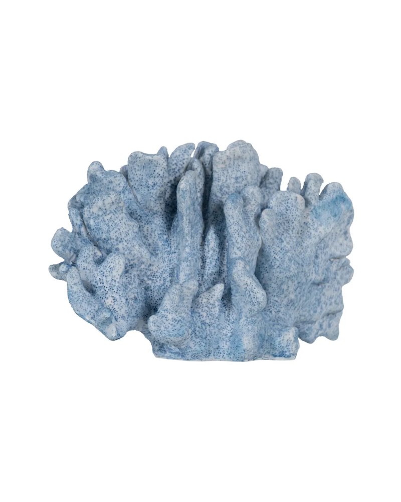 FIGURA CORAL AZUL RESINA DECORACIÓN 22,50 X 13 X 16 CM