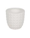 S/3 MACETEROS BLANCO FIBRA DE MAGNESIO 37 X 37 X 35,50 CM
