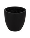S/4 MACETEROS NEGRO FIBRA DE MAGNESIO 44 X 44 X 41,50 CM