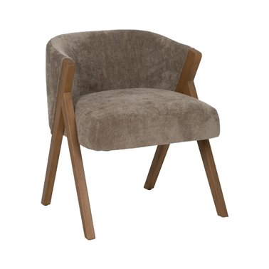 SILLA TAUPE MADERA DE...