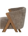 SILLA TAUPE MADERA DE ABEDUL SALÓN 58 X 59,50 X 68,50 CM