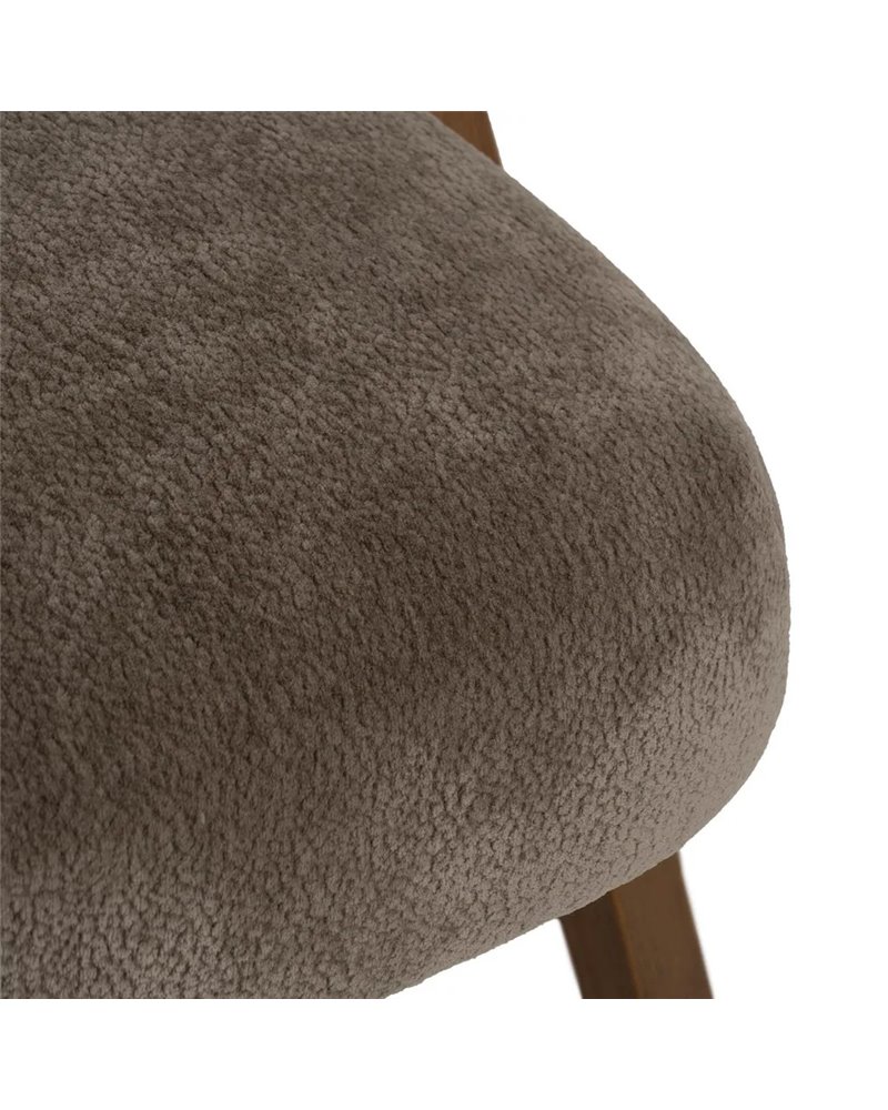 SILLA TAUPE MADERA DE ABEDUL SALÓN 58 X 59,50 X 68,50 CM