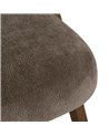 SILLA TAUPE MADERA DE ABEDUL SALÓN 58 X 59,50 X 68,50 CM