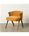 SILLA AMARILLO MADERA DE ABEDUL SALÓN 58 X 59,50 X 68,50 CM