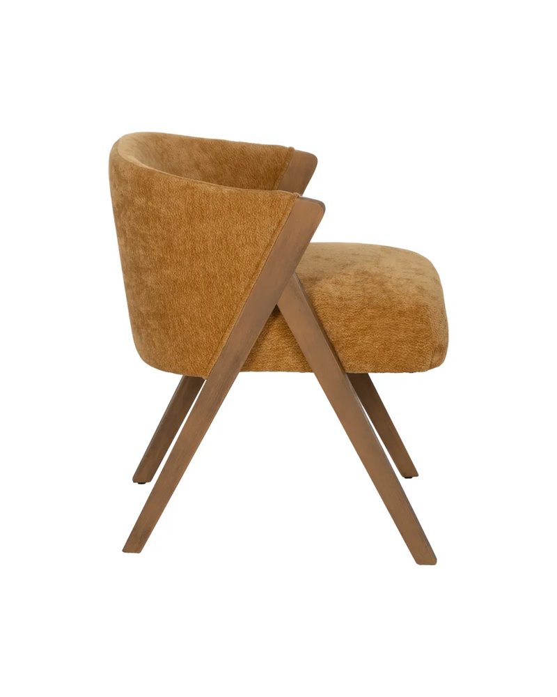 SILLA AMARILLO MADERA DE ABEDUL SALÓN 58 X 59,50 X 68,50 CM