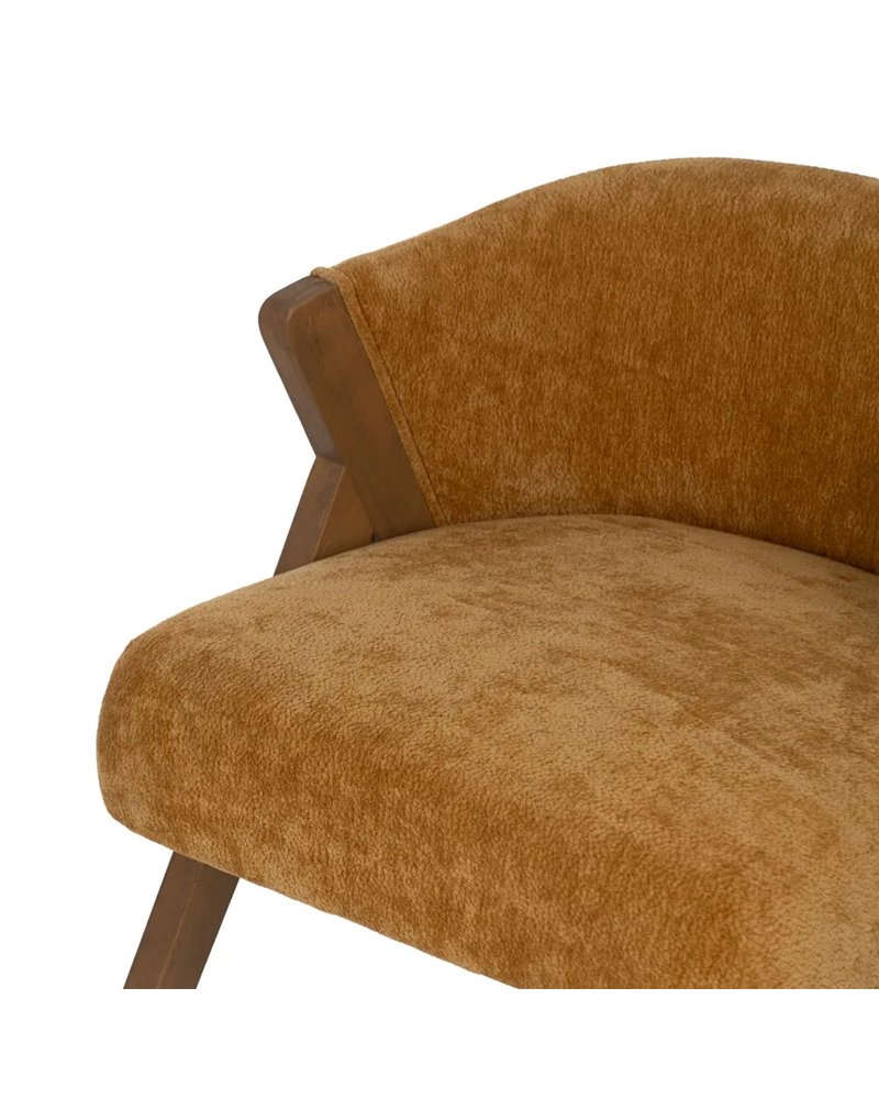 SILLA AMARILLO MADERA DE ABEDUL SALÓN 58 X 59,50 X 68,50 CM
