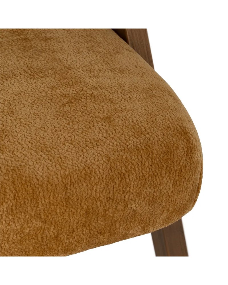 SILLA AMARILLO MADERA DE ABEDUL SALÓN 58 X 59,50 X 68,50 CM