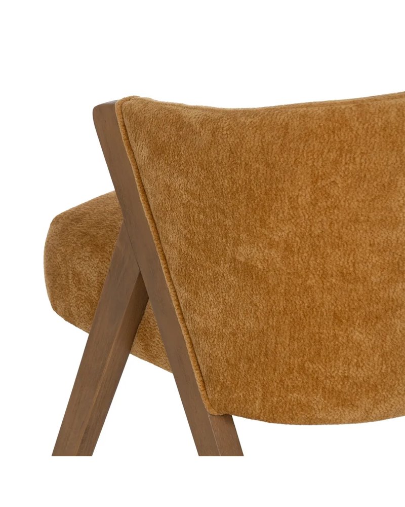 SILLA AMARILLO MADERA DE ABEDUL SALÓN 58 X 59,50 X 68,50 CM