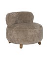 SILLÓN TAUPE MADERA DE ABEDUL SALÓN 78 X 82 X 71 CM