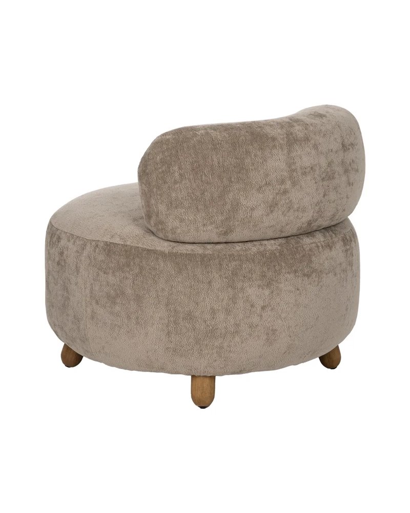 SILLÓN TAUPE MADERA DE ABEDUL SALÓN 78 X 82 X 71 CM