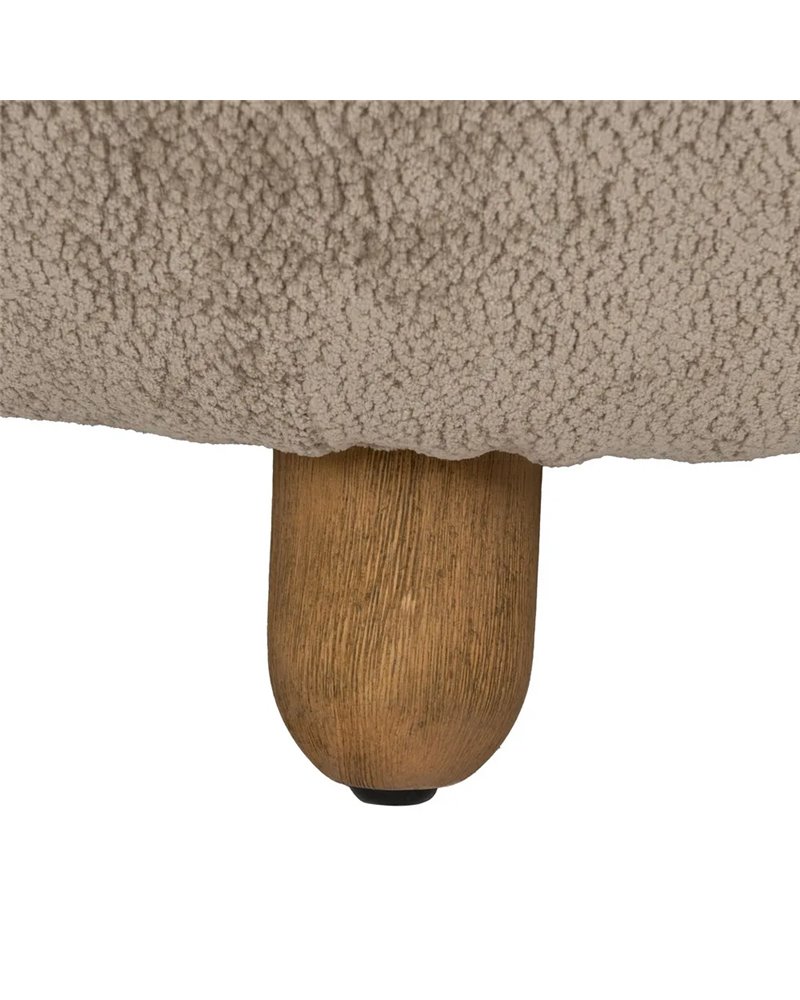 SILLÓN TAUPE MADERA DE ABEDUL SALÓN 78 X 82 X 71 CM