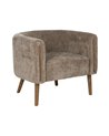 SILLÓN TAUPE MADERA DE ABEDUL SALÓN 73 X 73 X 68 CM