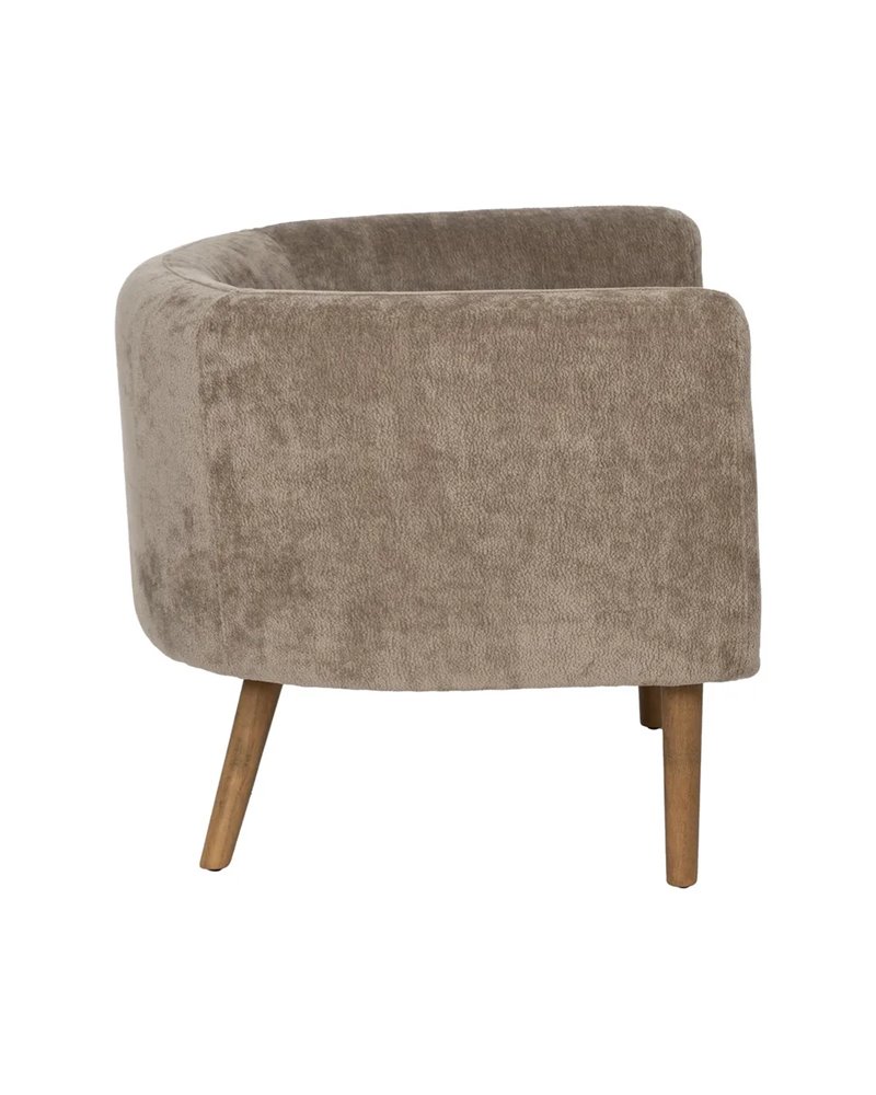 SILLÓN TAUPE MADERA DE ABEDUL SALÓN 73 X 73 X 68 CM