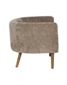 SILLÓN TAUPE MADERA DE ABEDUL SALÓN 73 X 73 X 68 CM