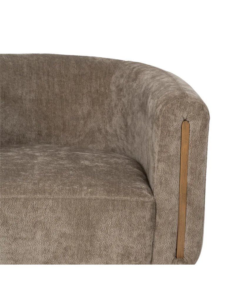 SILLÓN TAUPE MADERA DE ABEDUL SALÓN 73 X 73 X 68 CM