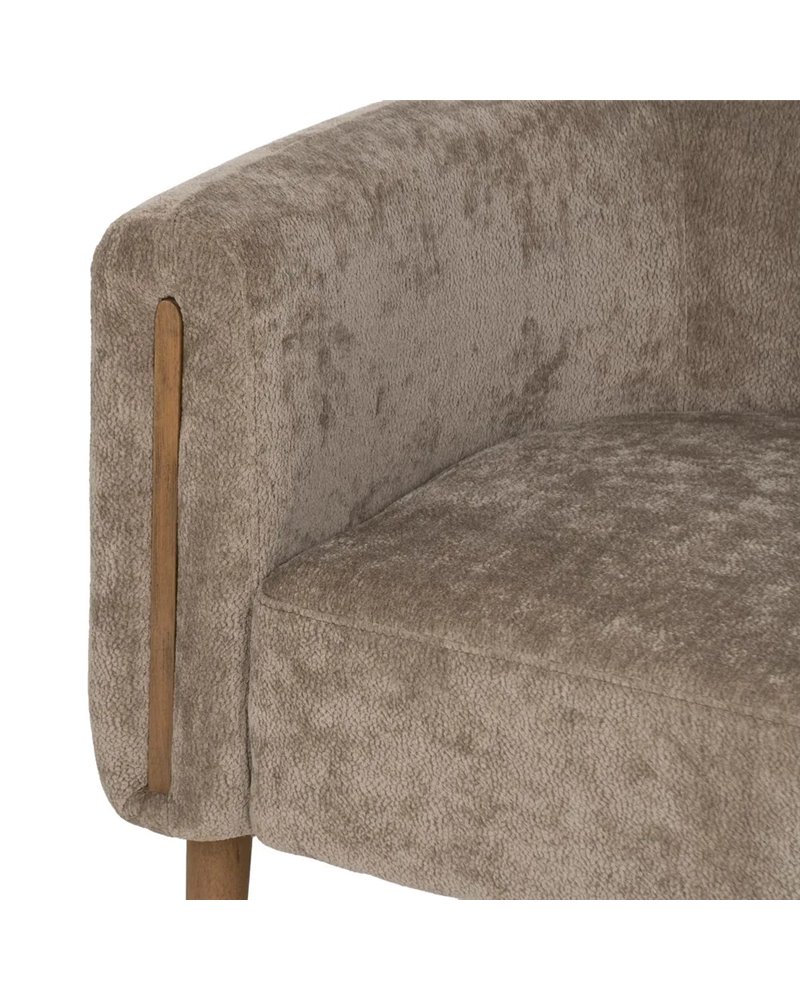 SILLÓN TAUPE MADERA DE ABEDUL SALÓN 73 X 73 X 68 CM