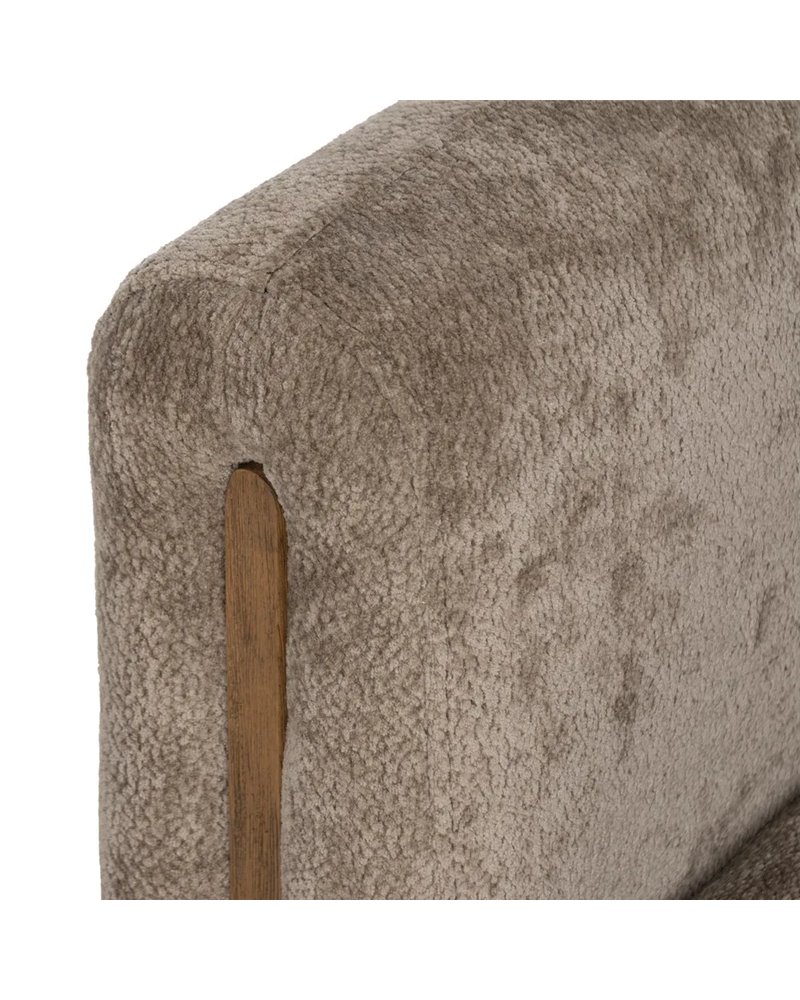 SILLÓN TAUPE MADERA DE ABEDUL SALÓN 73 X 73 X 68 CM
