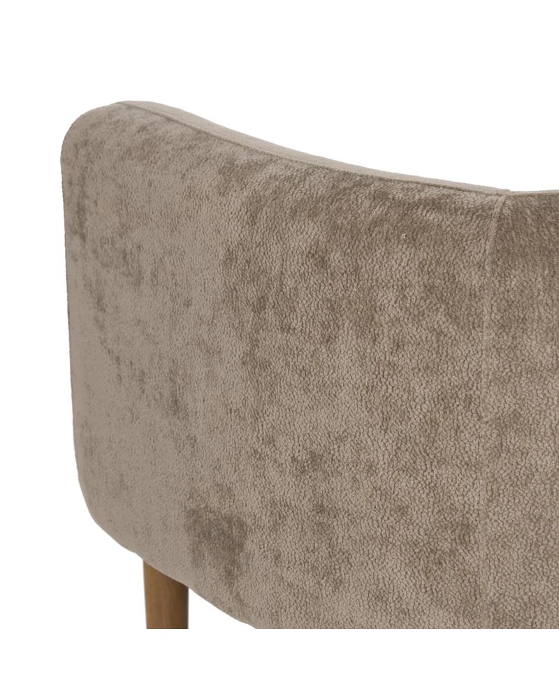 SILLÓN TAUPE MADERA DE ABEDUL SALÓN 73 X 73 X 68 CM