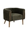 SILLÓN VERDE MADERA DE ABEDUL SALÓN 73 X 73 X 68 CM