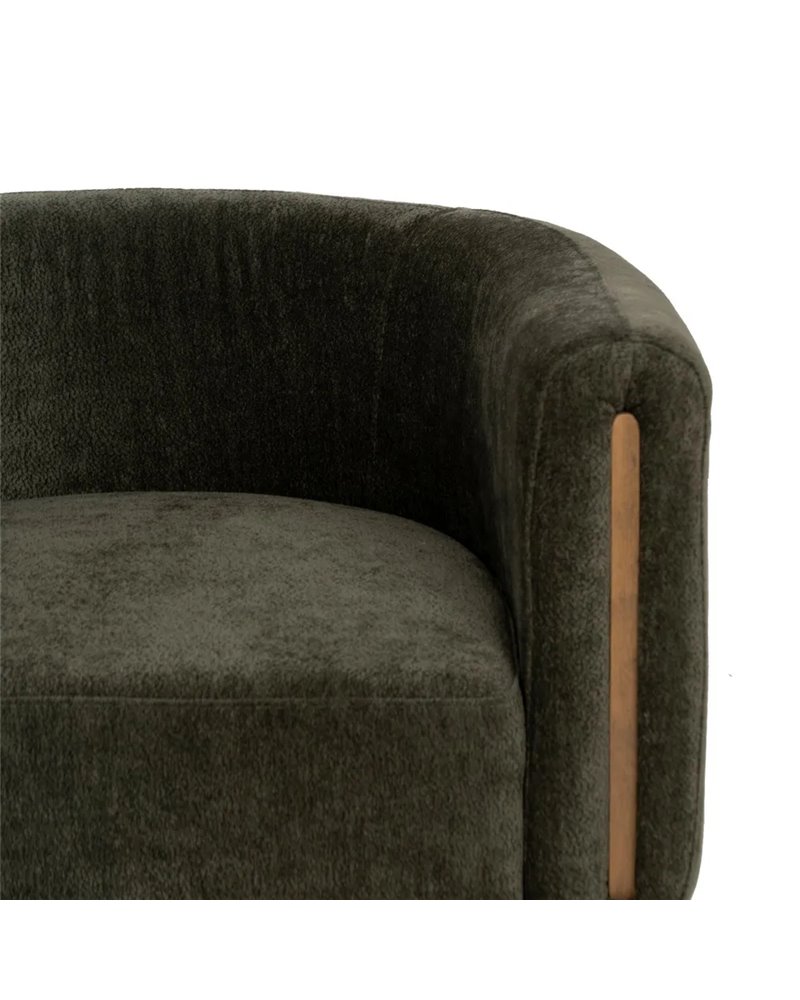 SILLÓN VERDE MADERA DE ABEDUL SALÓN 73 X 73 X 68 CM
