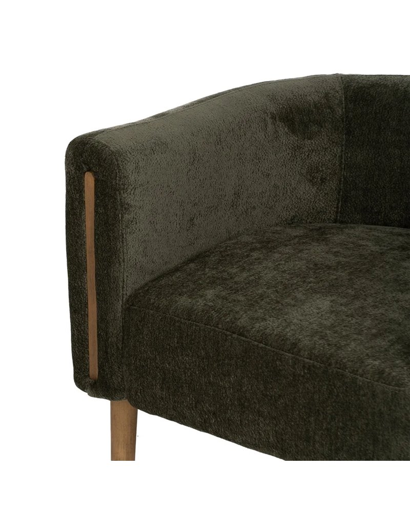 SILLÓN VERDE MADERA DE ABEDUL SALÓN 73 X 73 X 68 CM