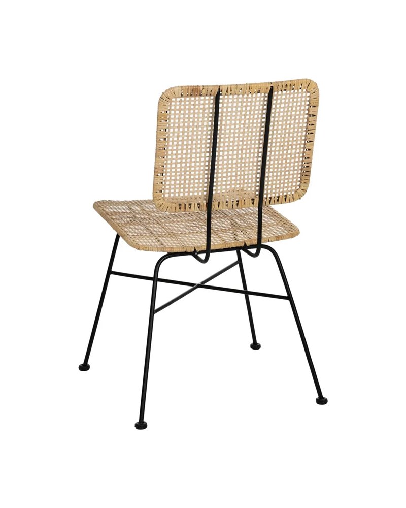 SILLA FIBRA NATURAL-METAL SALÓN 51 X 50 X 84 CM