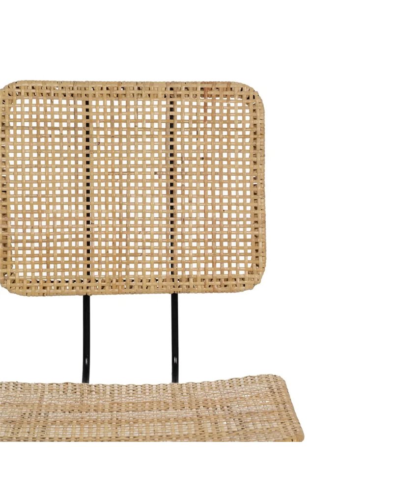 SILLA FIBRA NATURAL-METAL SALÓN 51 X 50 X 84 CM