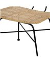SILLA FIBRA NATURAL-METAL SALÓN 51 X 50 X 84 CM