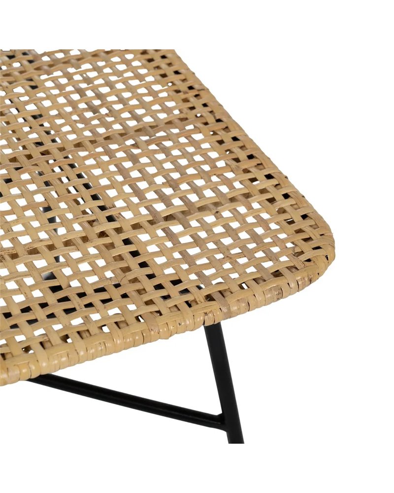 SILLA FIBRA NATURAL-METAL SALÓN 51 X 50 X 84 CM