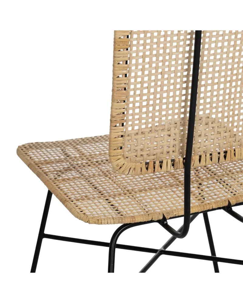 SILLA FIBRA NATURAL-METAL SALÓN 51 X 50 X 84 CM