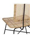 SILLA FIBRA NATURAL-METAL SALÓN 51 X 50 X 84 CM