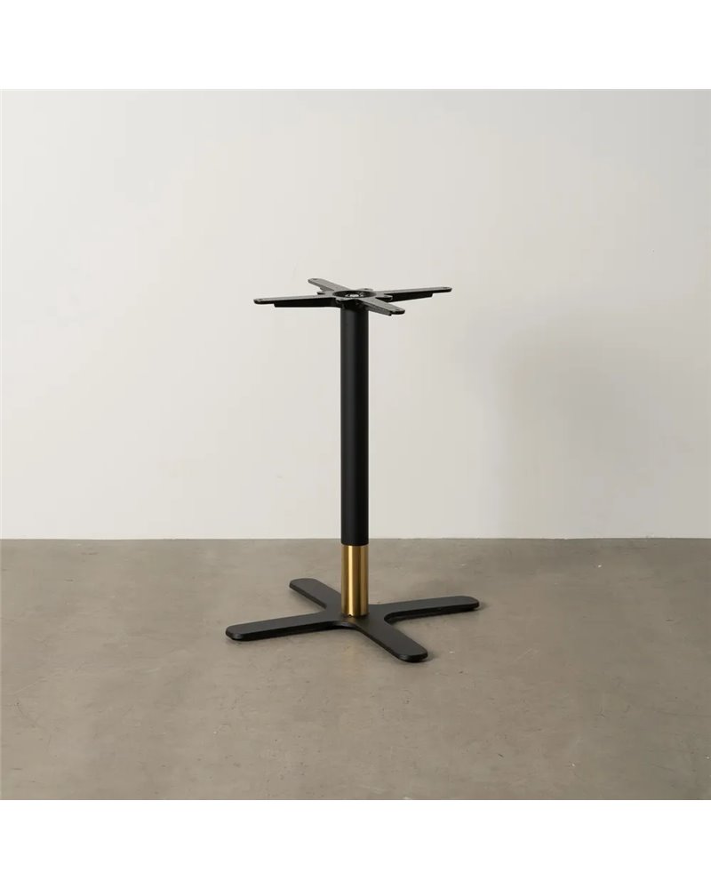 PATAS PARA MESA NEGRO-ORO HIERRO SALÓN 45 X 45 X 72 CM