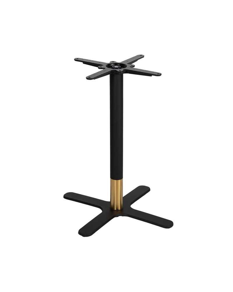 PATAS PARA MESA NEGRO-ORO HIERRO SALÓN 45 X 45 X 72 CM