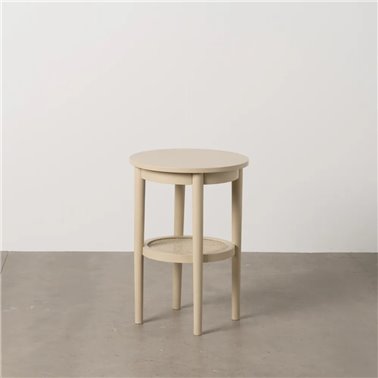 MESA AUXILIAR CREMA DM 40 X 40 X 56 CM