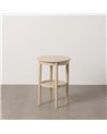 MESA AUXILIAR CREMA DM 40 X 40 X 56 CM