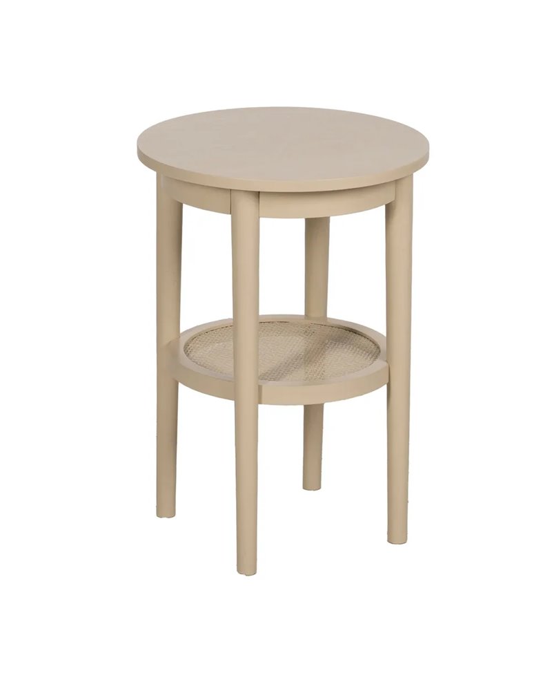 MESA AUXILIAR CREMA DM 40 X 40 X 56 CM