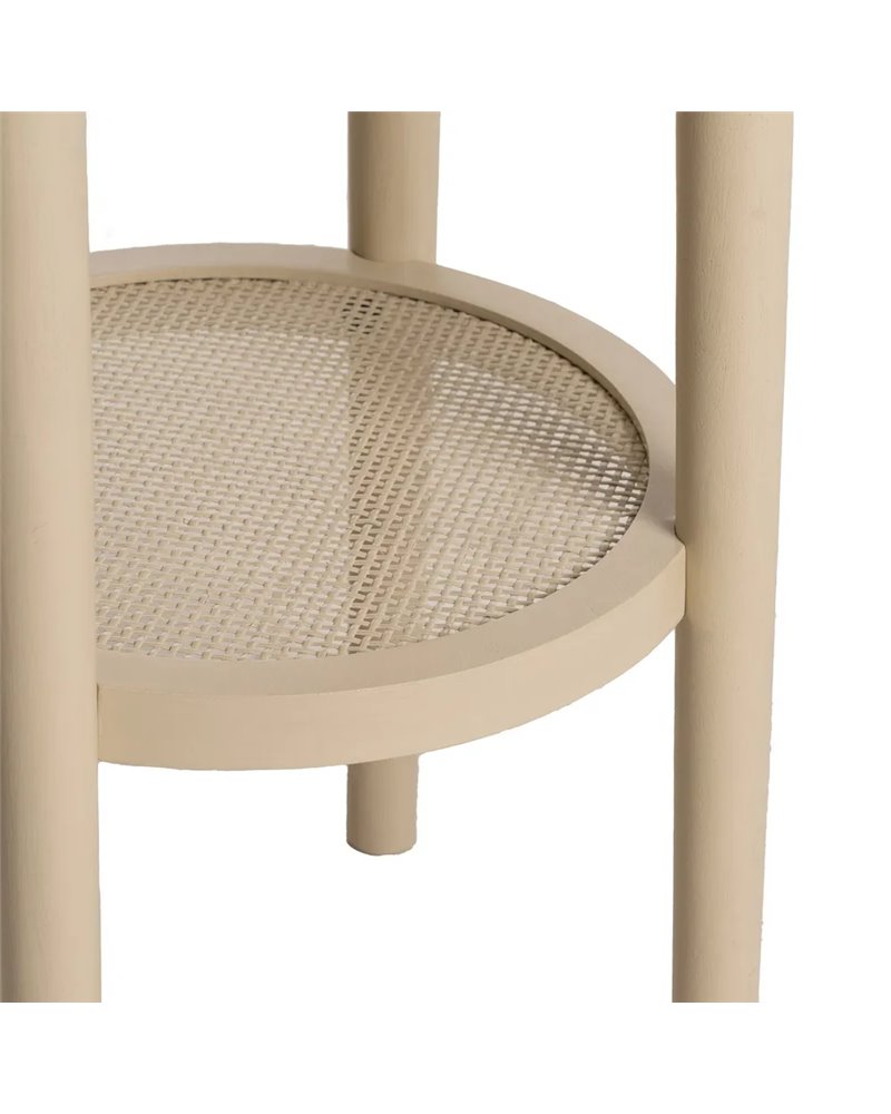 MESA AUXILIAR CREMA DM 40 X 40 X 56 CM