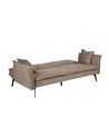 SOFÁ-CAMA TAUPE TEJIDO-METAL SALÓN 214 X 106 X 84 CM